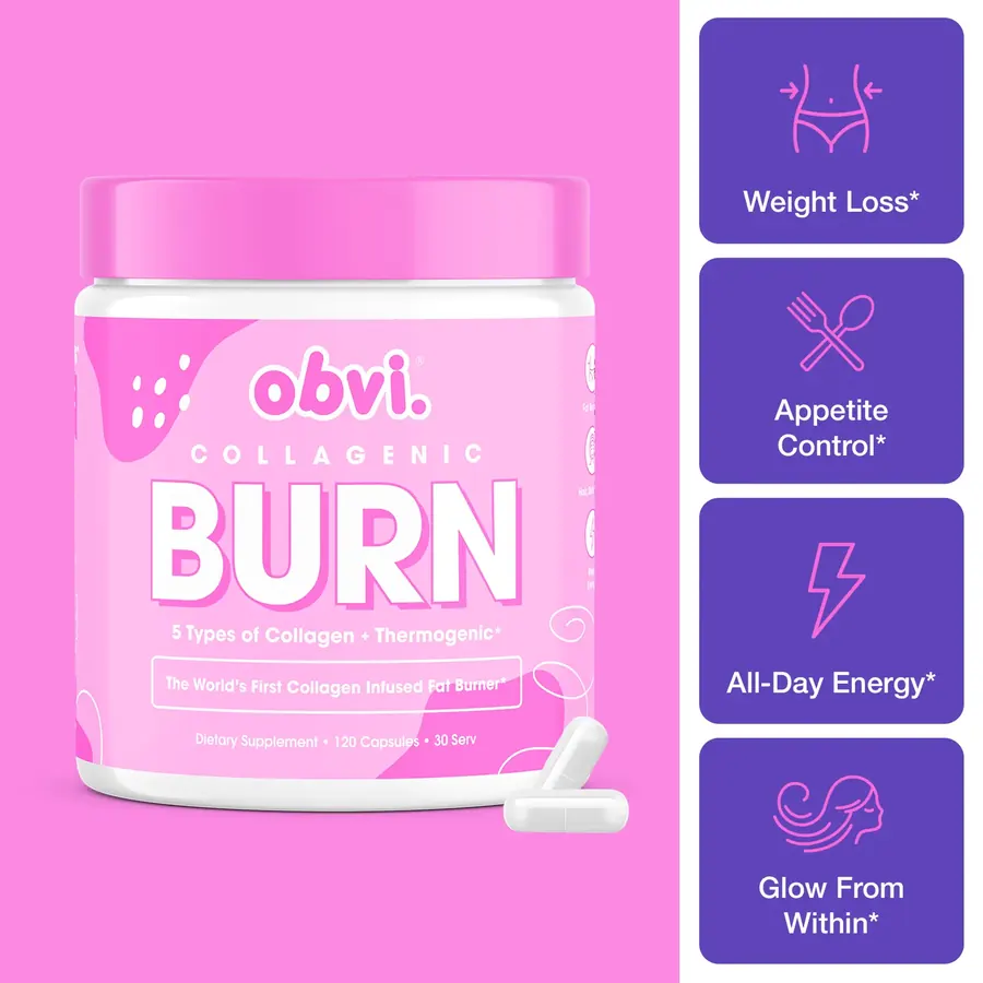 Obvi Collagenic Burn collagen-infused thermogenic capsules